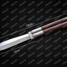 Handmade D2 Tool Steel Folding Butterfly Stainless Steel Walnut Burl Wood Inserts with Sheath