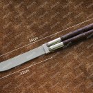 Handmade D2 Tool Steel Folding Butterfly Stainless Steel Walnut Burl Wood Inserts with Sheath