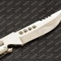 Personalized High Carbon Steel Folding Butterfly Stainless Steel with Ram Horn Inserts with Sheath