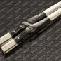 Personalized High Carbon Steel Folding Butterfly Stainless Steel with Ram Horn Inserts with Sheath