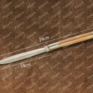 Personalized Custom D2 Tool Steel Folding Butterfly Stainless Steel Bone Inserts with Leather Sheath