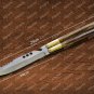 Personalized D2 tool steel Folding butterfly Stainless Steel bone Inserts With Leather Sheath