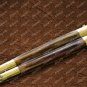 Personalized D2 tool steel Folding butterfly Stainless Steel bone Inserts With Leather Sheath