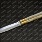 Personalized D2 Tool Steel Folding Butterfly Stainless Steel Bone Inserts Knives with Leather Sheath