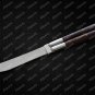 Personalized D2 Tool Steel  Folding Butterfly Stainless Steel High Grains Rose Wood Inserts + Sheath