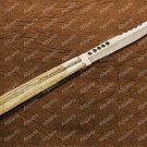 Personalized High Carbon Steel Folding Butterfly Stainless Steel with Bone Inserts Knives+ Sheath