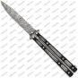 Personalized Custom Handmade Heavy Duty Folding Butterfly Stainless Steel with Leather Sheath