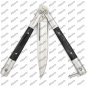 Personalized Custom Handmade Heavy Duty Folding Butterfly Knives Stainless Steel with Leather Sheath