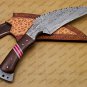 Customize Hand-Forged Kukri Knife Blade Kukri/ Khukuri Gift for Him Gift for Here+ Leather Sheath