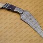 Customize Handmade Damascus Kukri Knife Kukri/ Khukuri Knife Anniversary Gift with Leather Sheath