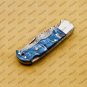 Customize Damascus Pocket Folding Knife Groomsmen Gifts Anniversary Gift Authentic with Sharping Rod