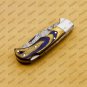 Customize Damascus Pocket Folding Knife Groomsmen Gifts Anniversary Gift Authentic with Sharping Rod