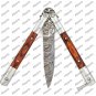 Custom Handmade Heavy-Duty Folding Butterfly Knives Stainless Steel with Leather Sheath, Butterfly