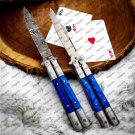 Custom Handmade Original Filipino Balisong Butterfly Knife Brass + Kamagong Wood Inserts + Sheath