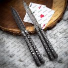 Personalized Custom Handmade Heavy-Duty Folding Butterfly Folding Knives Stainless Steel with Sheath