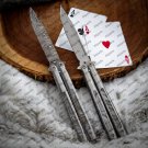 Personalized Custom Handmade Heavy-Duty Folding Butterfly Folding Knives Stainless Steel with Sheath