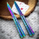 Personalized Custom Handmade Heavy-Duty Folding Butterfly Folding Knives Stainless Steel with Sheath