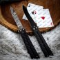 Personalized Custom Handmade Heavy-Duty Folding Butterfly Folding Knives Stainless Steel with Sheath