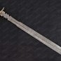 Beautiful Custom Handmade 30 Inches Damascus Steel Hunting Sword with Sheath