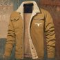 Men's Jacket Fleece-lined Cotton Workwear Casual Jacket Men's Coat