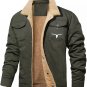 Men's Jacket Fleece-lined Cotton Workwear Casual Jacket Men's Coat
