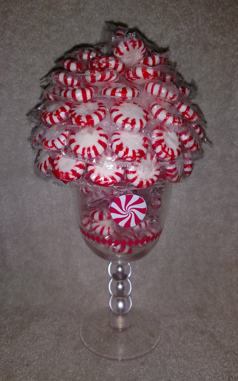 Peppermint Christmas Candy Bouquet