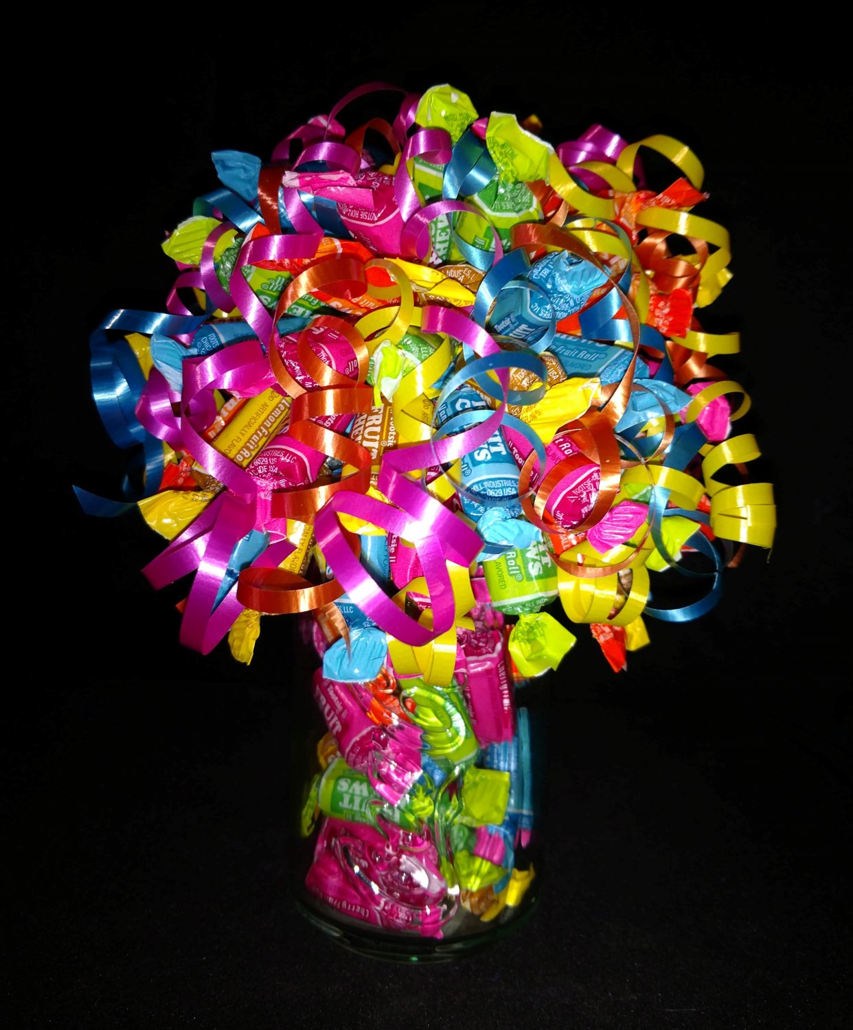 Fruit Tootsie Roll Candy Bouquet