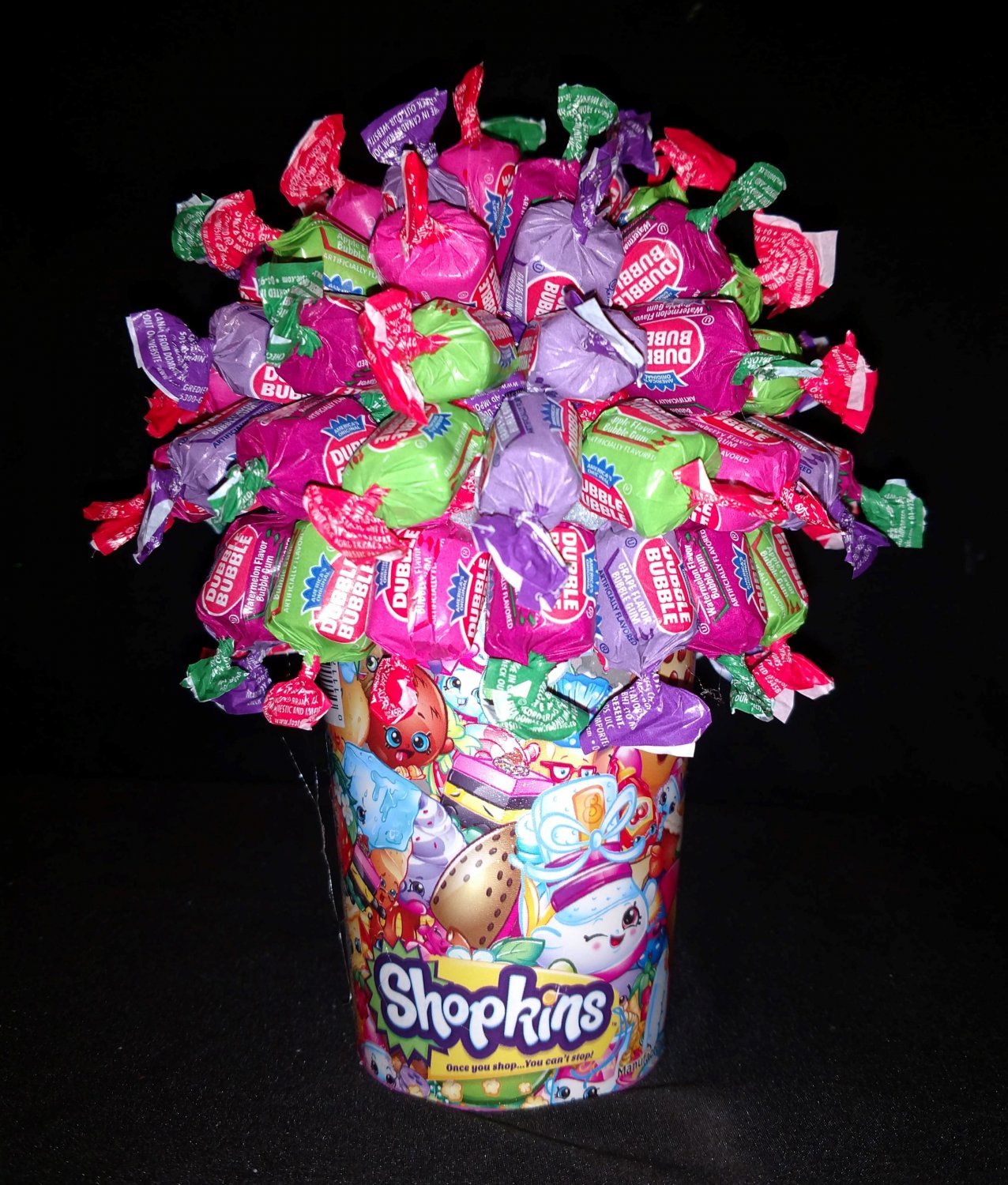 Shopkins Fruit Dubble Bubble Gum Candy Bouquet