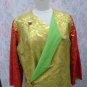 USED - Ethnic metallic lam&Atilde;&copy; tapestry coat