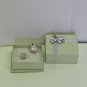 NEW - Button style Rhinestone Earrings (pierced)