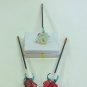 NEW - 3 Handblown Glass Flower Guest Book Pens