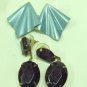 MIXED LOT I: 9 pairs 1980's Pierced Earrings, fun & unique shapes and styles