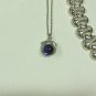 MIXED LOT O: 5 pieces - Pierced Earrings & Necklaces, silver tone