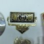 MIXED LOT R - 8 Pins mixed eras, bakelite, enamel, ceramic, silver & gold tone