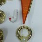 MIXED LOT R - 8 Pins mixed eras, bakelite, enamel, ceramic, silver & gold tone