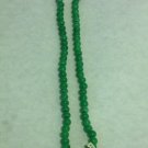 NEW VINTAGE - 1960's Japanese Handcrafted Jade Green Glass Beads