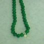 NEW VINTAGE - 1960's Japanese Handcrafted Jade Green Glass Beads