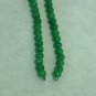 NEW VINTAGE - 1960's Japanese Handcrafted Jade Green Glass Beads