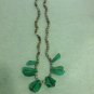 VINTAGE - Seeds & Scales Necklace in Grey/Blue, Green Tones