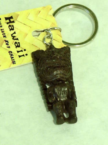 NEW - Happiness Tiki Good Luck Key Chain