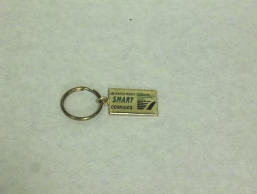 NEW VINTAGE - 'Santa Monica Freeway Smart Corridor' Gold Tone Key Chain