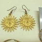 MIXED LOT B: 7 pairs 1980-90's Pierced Earrings, Gold Tones