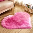 Heart-shaped Love Imitation Wool Carpet Kitchen Rug Cushion Mat Door Mat Plush