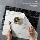 Marble Leather Placemat Heat Insulation Coaster Waterproof Western Dining Mat