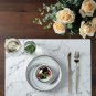 Marble Leather Placemat Heat Insulation Coaster Waterproof Western Dining Mat