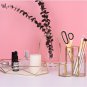 Hexagon Combination Glass Pen Holder,Makeup Brush Holder Desk Organizer Storage