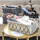 Felt Portable Storage Basket With Wooden Handle-Bathroom&Home Organizer for Toys