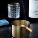 Metal Ashtray,Stainless Steel Multi-Function Car Ashtray,Fashion Ornaments