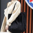 Women Canvas Shoulder Bag Solid Color Girls Satchel shopping Washed Handbag