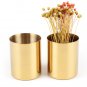 Stainless Steel Pen Pencil Collection Holder Sorter Desk Organizer,Golden Vase